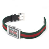 Gucci G-Frame Mother of Pearl Dial Two Tone Nylon Strap Watch For Women - YA147404 Buy Now By Gucci