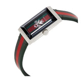 Gucci G Frame Quartz Green & Red Mother of Pearl Dial Multicolor Leather Strap Watch For Women - YA147408 Buy Now By Gucci
