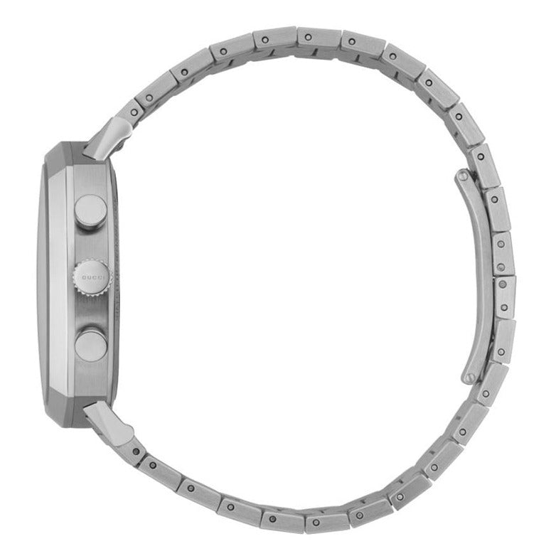 Gucci Grip Collection Quartz Silver Dial Silver Steel Strap Watch For Men - YA157302 Buy Now By Gucci