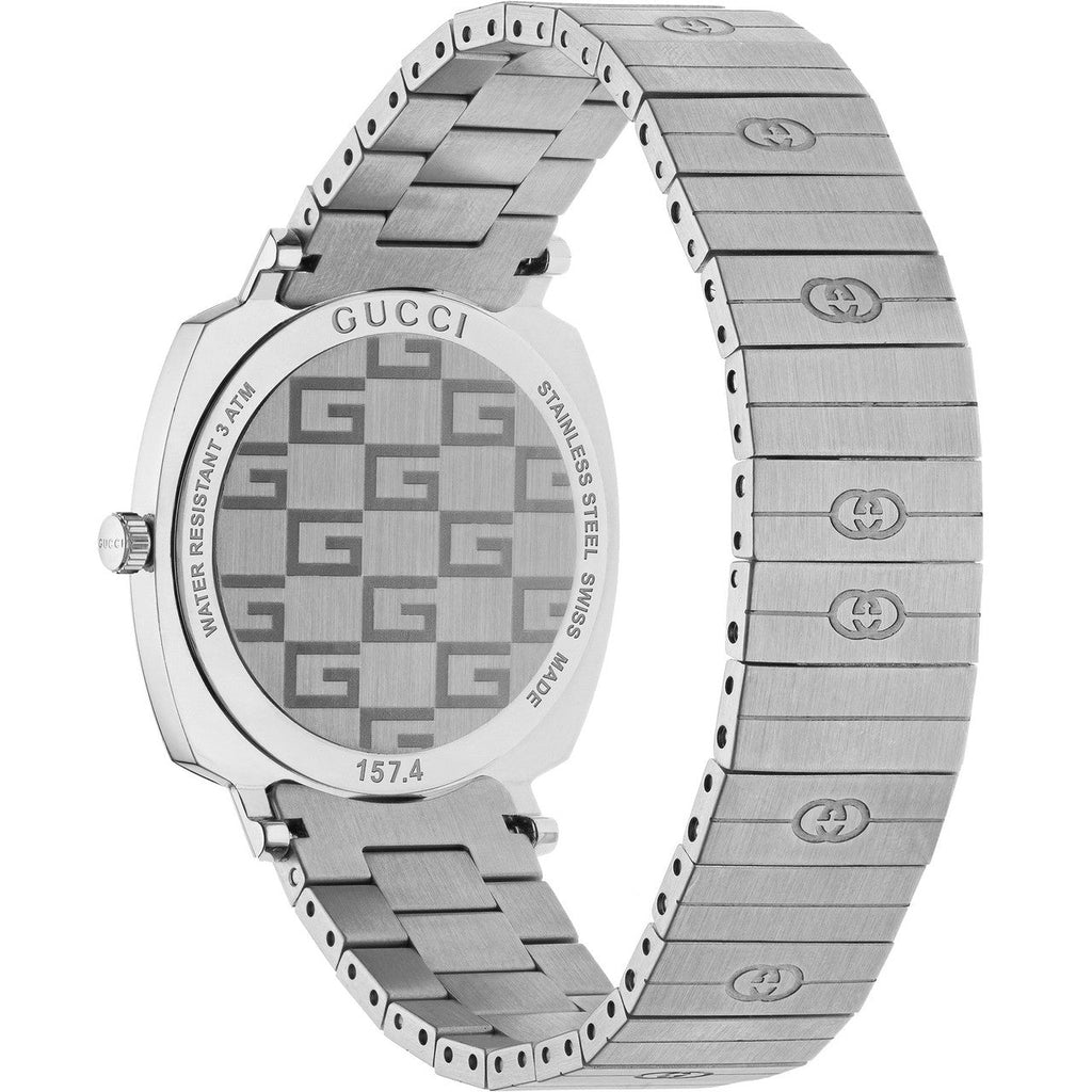 Gucci Grip Quartz Silver Dial Silver Steel Strap Watch For Women - YA157401 Buy Now By Gucci