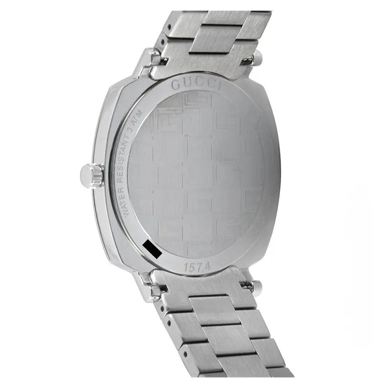 Gucci Grip Quartz Silver Dial Silver Steel Strap Watch For Men - YA157501 Buy Now By Gucci