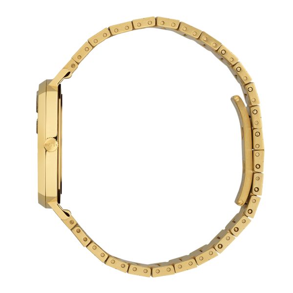 Gucci Grip Yellow Gold Dial Yellow Gold Steel Strap Unisex Watch - YA157403 Buy Now By Gucci