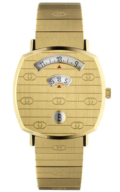 Gucci Grip Yellow Gold Dial Yellow Gold Steel Strap Unisex Watch - YA157403 Buy Now By Gucci