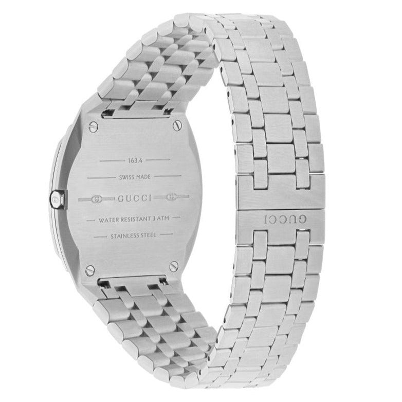 Gucci 25H Quartz Silver Dial Silver Steel Strap Watch For Women - YA163402 Buy Now By Gucci