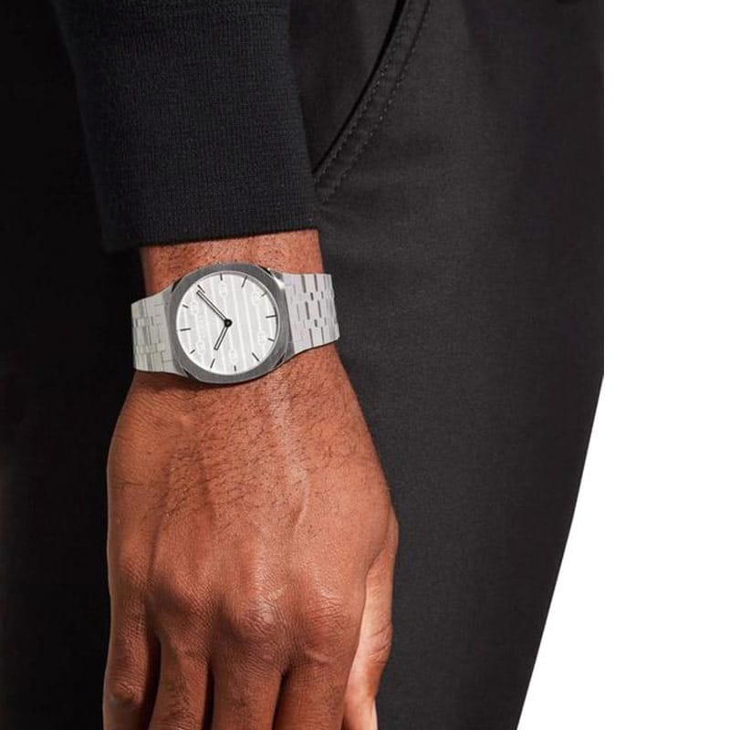 Gucci 25H Quartz Silver Dial Silver Steel Strap Unisex Watch - YA163407 Buy Now By Gucci