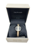 Calvin Klein Rebel Cream Black Dial Cream Leather Strap Watch for Women - K8P237X1 Buy Now By Calvin Klein