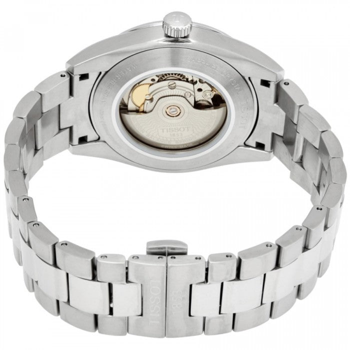 Tissot Gentleman Powermatic 80 Silicium Black Dial Silver Steel Strap Watch For Men - T127.407.11.051.00 Buy Now By Tissot