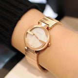 Gucci G Interlocking Mother of Pearl Dial Rose Gold Steel Strap Watch For Women - YA133515 Buy Now By Gucci