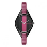 Calvin Klein Rebel Red Black Dial Red Leather Strap Watch for Women - K8P237U1 Buy Now By Calvin Klein