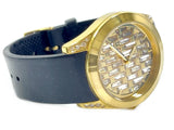 Guess Clarity Gold Dial Black Silicone Strap Watch for Women - GW0109L1 Buy Now By Guess