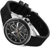 Hugo Boss Volane Grey Dial Black Silicone Strap Watch for Men - 1513953 Buy Now By Hugo Boss