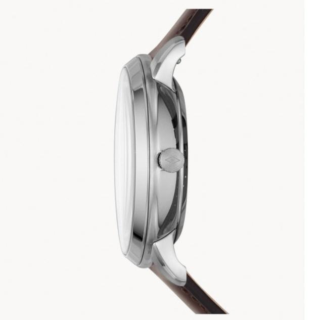 Fossil Neutra Automatic Skeleton White Dial Brown Leather Strap Watch for Men - ME3184 Buy Now By Fossil