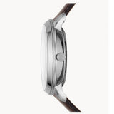 Fossil Neutra Automatic Skeleton White Dial Brown Leather Strap Watch for Men - ME3184 Buy Now By Fossil