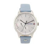 Tommy Hilfiger Brooke Silver Dial Blue Leather Strap Watch for Women - 1782023 Buy Now By Tommy Hilfiger