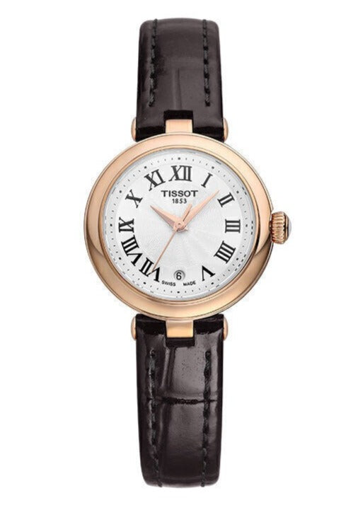 Tissot Bellissima Small Lady White Dial Brown Leather Strap Watch For Women - T126.010.36.013.00 Buy Now By Tissot