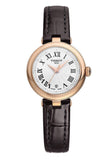 Tissot Bellissima Small Lady White Dial Brown Leather Strap Watch For Women - T126.010.36.013.00 Buy Now By Tissot