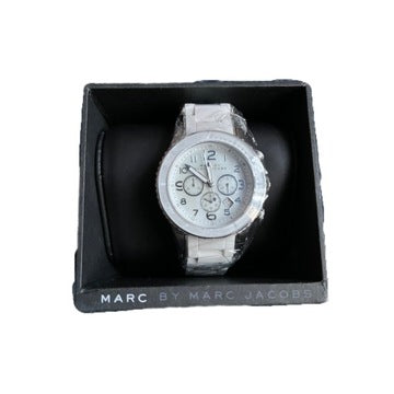Marc Jacobs Rock White Dial White Silicone Strap Watch for Women - MBM2545 Buy Now By Marc Jacobs