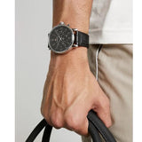 Tommy Hilfiger Daniel Black Dial Black Leather Strap Watch for Men - 1710381 Buy Now By Tommy Hilfiger