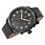 Tommy Hilfiger Briggs Black Dial Black Leather Strap Watch for Men - 1791426 Buy Now By Tommy Hilfiger