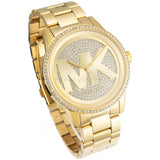 Michael Kors Ritz Pave Crystals Gold Dial Gold Steel Strap Watch for Women - MK6862 Buy Now By Michael Kors