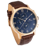 Tommy Hilfiger Kane Chronograph Blue Dial Brown Leather Strap Watch for Men - 1791399 Buy Now By Tommy Hilfiger