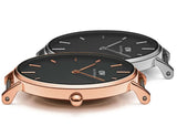 Daniel Wellington Classic Melrose Black Dial Rose Gold Mesh Bracelet Watch For Women - DW00100161 Buy Now By Daniel Wellington
