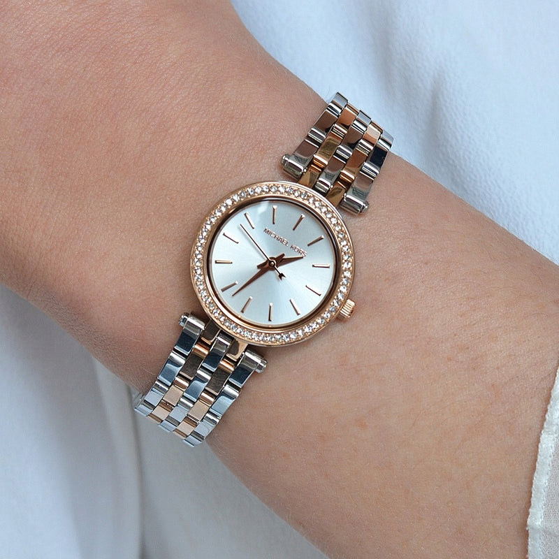 Michael Kors Darci Silver Dial Two Tone Steel Strap Watch for Women - MK3298 Buy Now By Michael Kors