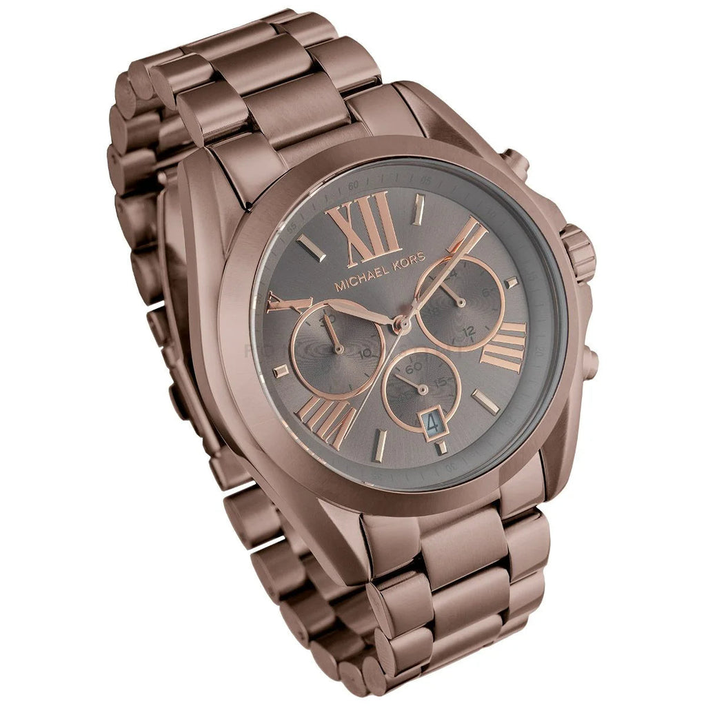 Michael Kors Bradshaw Chronograph Brown Dial Brown Steel Strap Watch For Women - MK6247 Buy Now By Michael Kors