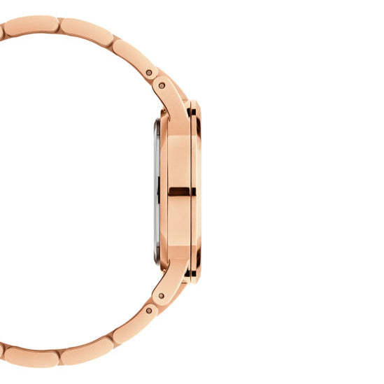 Daniel Wellington Iconic Link Black Dial Rose Gold Steel Strap Watch for Women - DW00100212 Buy Now By Daniel Wellington