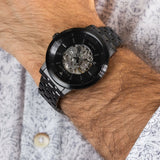 Maserati Granturismo Sport GT Skeleton Black Dial Black Steel Strap Watch For Men - R8823134003 Buy Now By Maserati