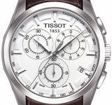 Tissot Couturier Chronograph White Dial Brown Leather Strap Watch For Men - T035.617.16.031.00 Buy Now By Tissot