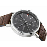 Tommy Hilfiger Daniel Grey Dial Brown Leather Strap Watch for Men - 1710416 Buy Now By Tommy Hilfiger