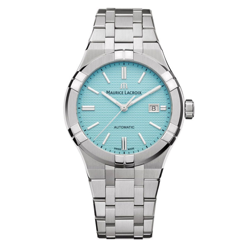 Maurice Lacroix Aikon Automatic Limited Summer Edition Blue Dial Silver Steel Strap Watch For Men - AI6008-SS00F-431-1 Buy Now By Maurice Lacroix