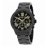 Michael Kors Brecken Chronograph Black Dial Black Steel Strap Watch for Women - MK6302 Buy Now By Michael Kors