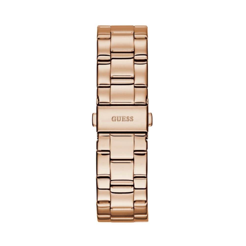 Guess Confetti Pink Dial Rose Gold Steel Strap Watch For Women - W0774L3 Buy Now By Guess