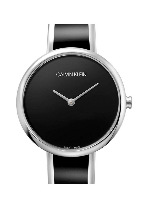 Calvin Klein Seduce Black Dial Two Tone Steel Strap Watch for Women - K4E2N111 Buy Now By Calvin Klein