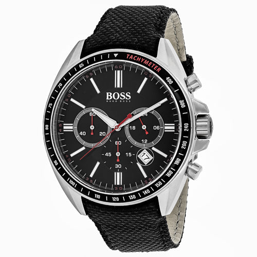 Hugo Boss Driver Black Dial Black Leather Strap Watch for Men -1513087 Buy Now By Hugo Boss