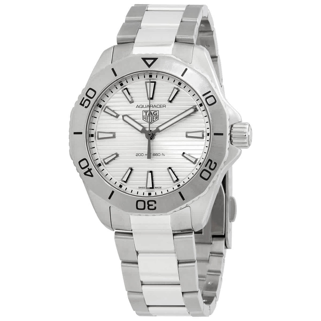 Tag Heuer Aquaracer Professional 200 Quartz Silver Dial Silver Steel Strap Watch for Men - WBP1111.BA0627 Buy Now By Tag Heuer