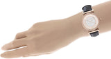 Michael Kors Catlin Rose Gold Crystal Dial Black Leather Strap Watch for Women - MK2376 Buy Now By Michael Kors
