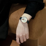 Emporio Armani Gianni T-Bar Analog Silver Dial Blue Leather Strap Watch For Women - AR60020 Buy Now By Emporio Armani