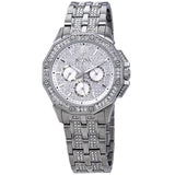 Bulova Crystal Collection Pave Silver Dial with Crystals Silver Steel Strap Watch for Men - 96C134 Buy Now By Bulova