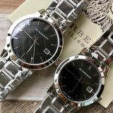 Burberry The City Black Dial Silver Stainless Steel Strap Watch for Women - BU9001 Buy Now By Burberry
