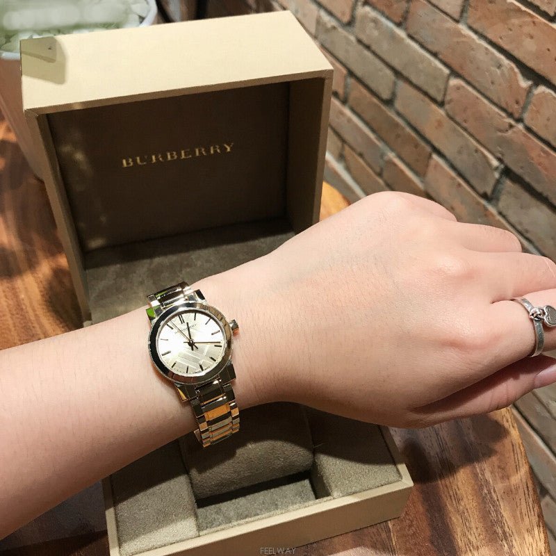 Burberry The City Gold Dial Gold Steel Strap Watch for Women - BU9227 Buy Now By Burberry