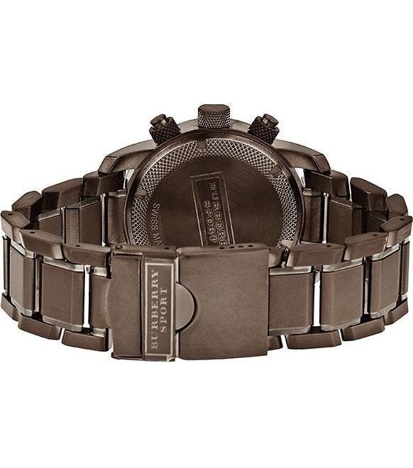 Burberry Chrono Sport Brown Dial Brown Steel Strap Watch for Men - BU7716 Buy Now By Burberry