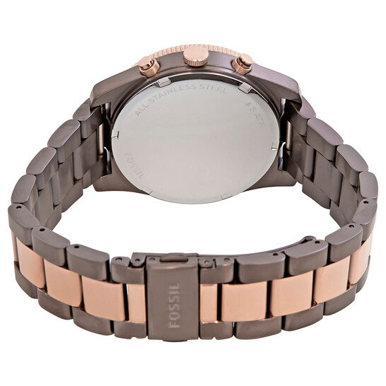 Fossil Perfect Boyfriend Multifunction Brown Dial Two Tone Steel Strap Watch for Women - ES4284 Buy Now By Fossil