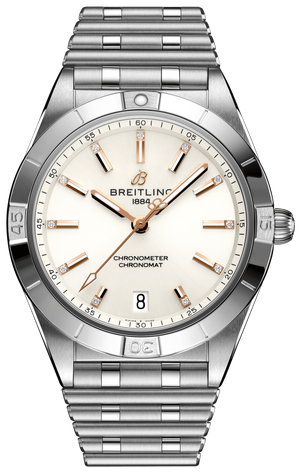 Breitling Chronomat Automatic 36 White Dial Silver Steel Strap Watch for Women - A10380101A2A1 Buy Now By Breitling