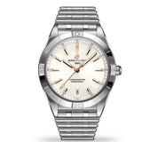 Breitling Chronomat Automatic 36 White Dial Silver Steel Strap Watch for Women - A10380101A2A1 Buy Now By Breitling
