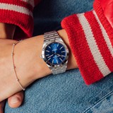 Breitling Chronomat Automatic 36 Blue Dial Silver Steel Strap Watch for Women - A10380101C1A1 Buy Now By Breitling