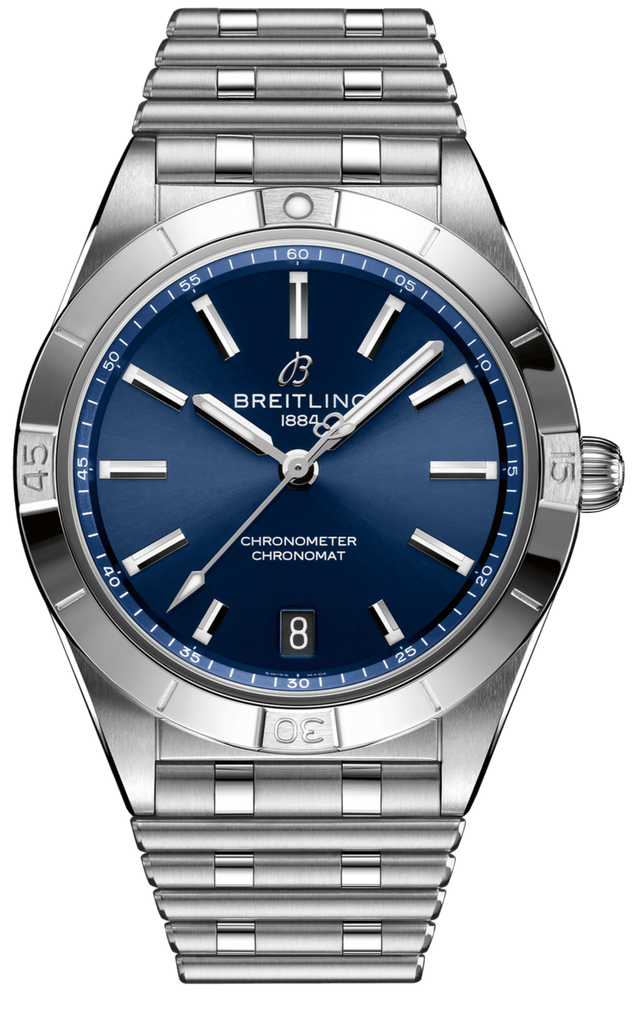 Breitling Chronomat Automatic 36 Blue Dial Silver Steel Strap Watch for Women - A10380101C1A1 Buy Now By Breitling
