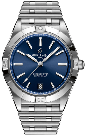 Breitling Chronomat Automatic 36 Blue Dial Silver Steel Strap Watch for Women - A10380101C1A1 Buy Now By Breitling